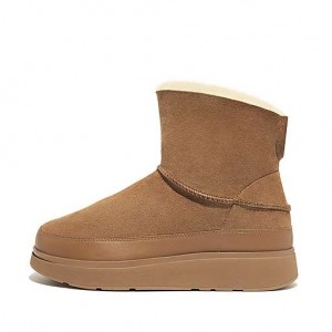 フィット フロップ GEN-FF Mini Double-Faced Shearling ブーツ レディース 黒 | Japan LMUYGD840