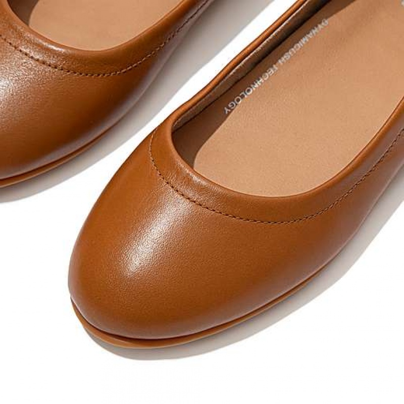 フィット フロップ ALLEGRO Soft レザー Ballet Flats フラットシューズ レディース ラベンダー | Japan KAYPTL806