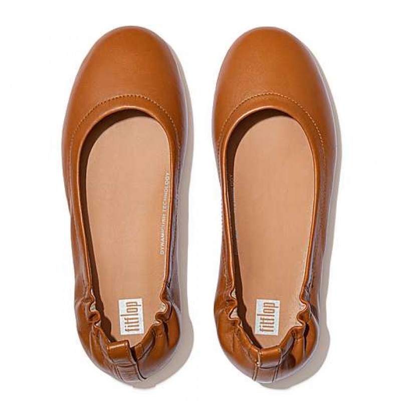 フィット フロップ ALLEGRO Soft レザー Ballet Flats フラットシューズ レディース ラベンダー | Japan KAYPTL806