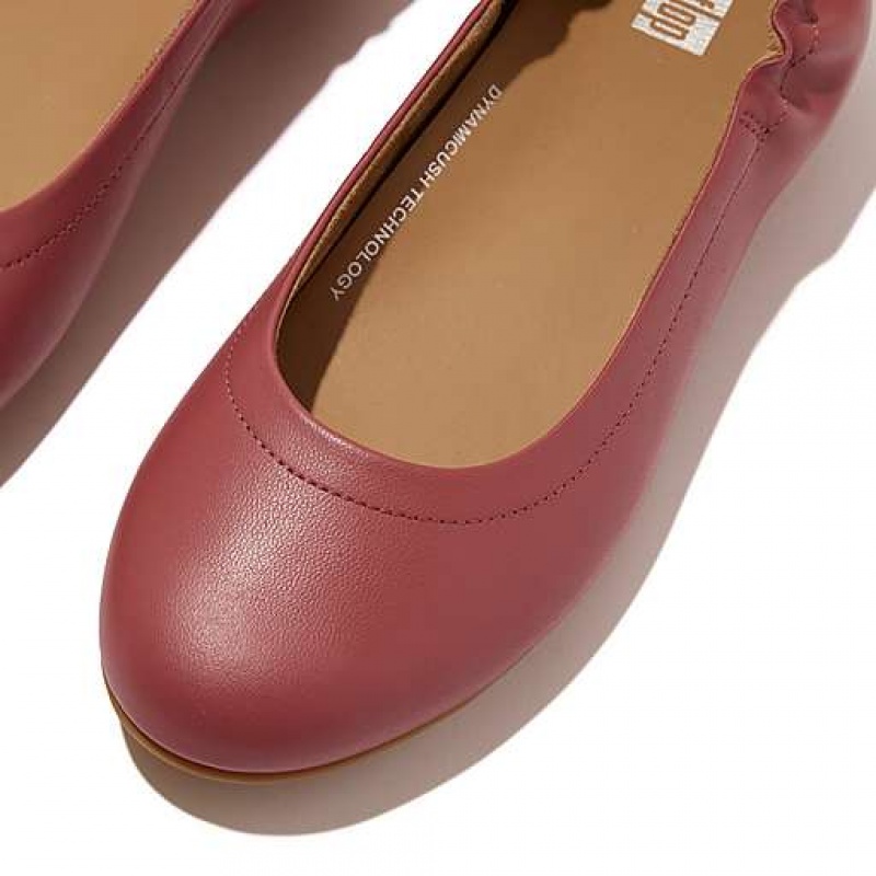 フィット フロップ ALLEGRO Soft レザー Ballet Pumps フラットシューズ レディース 青 | Japan LUKGPI609