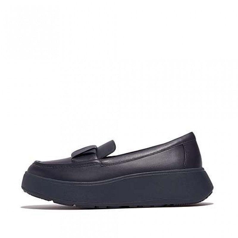 フィット フロップ F-MODE Folded-レザー Flatform フラットシューズ レディース カラー | Japan UNROFB463