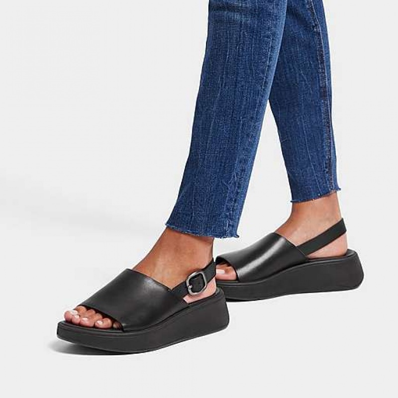 フィット フロップ F-MODE レザー Flatform Back-ストラップ サンダル レディース ピンク | Japan RBAHLW417