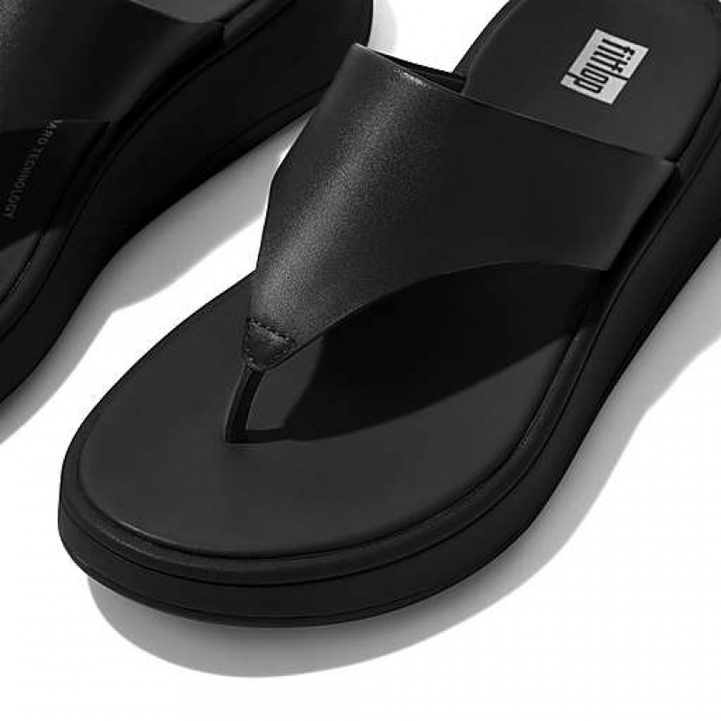 フィット フロップ F-MODE レザー Flatform つま先-Post サンダル レディース ブラウン カーキ | Japan VZFHOG954