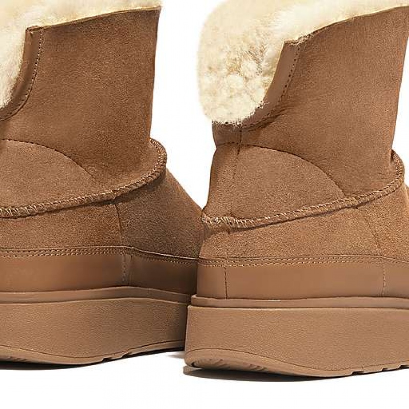 フィット フロップ GEN-FF Mini Double-Faced Shearling ブーツ レディース 黒 | Japan LMUYGD840