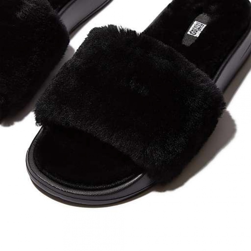 フィット フロップ IQUSHION Shearling スリッパ レディース ラベンダー | Japan TFYKRZ391