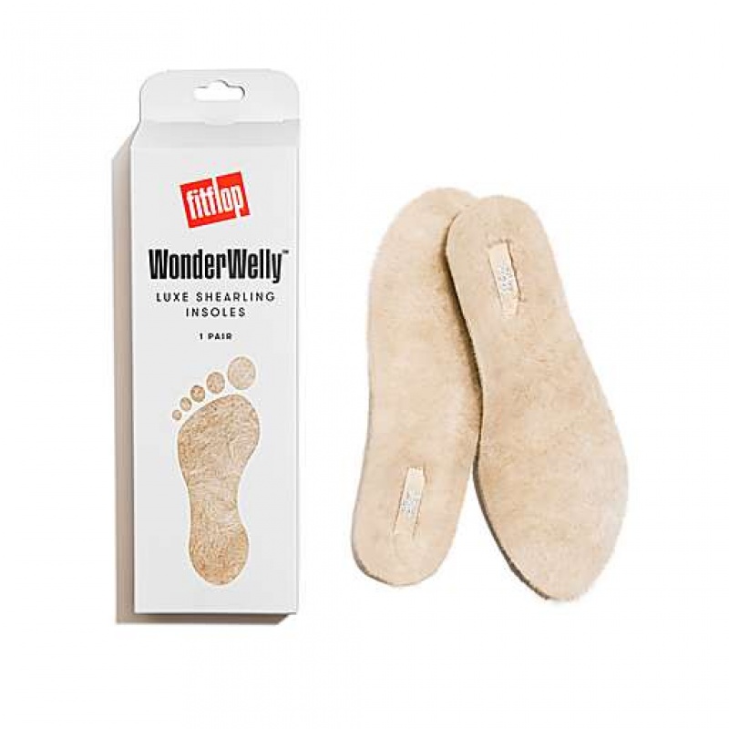 フィット フロップ WONDERWELLY Luxe Shearling Insoles - 1 Pair ブーツ レディース 白 | Japan JALPDS684